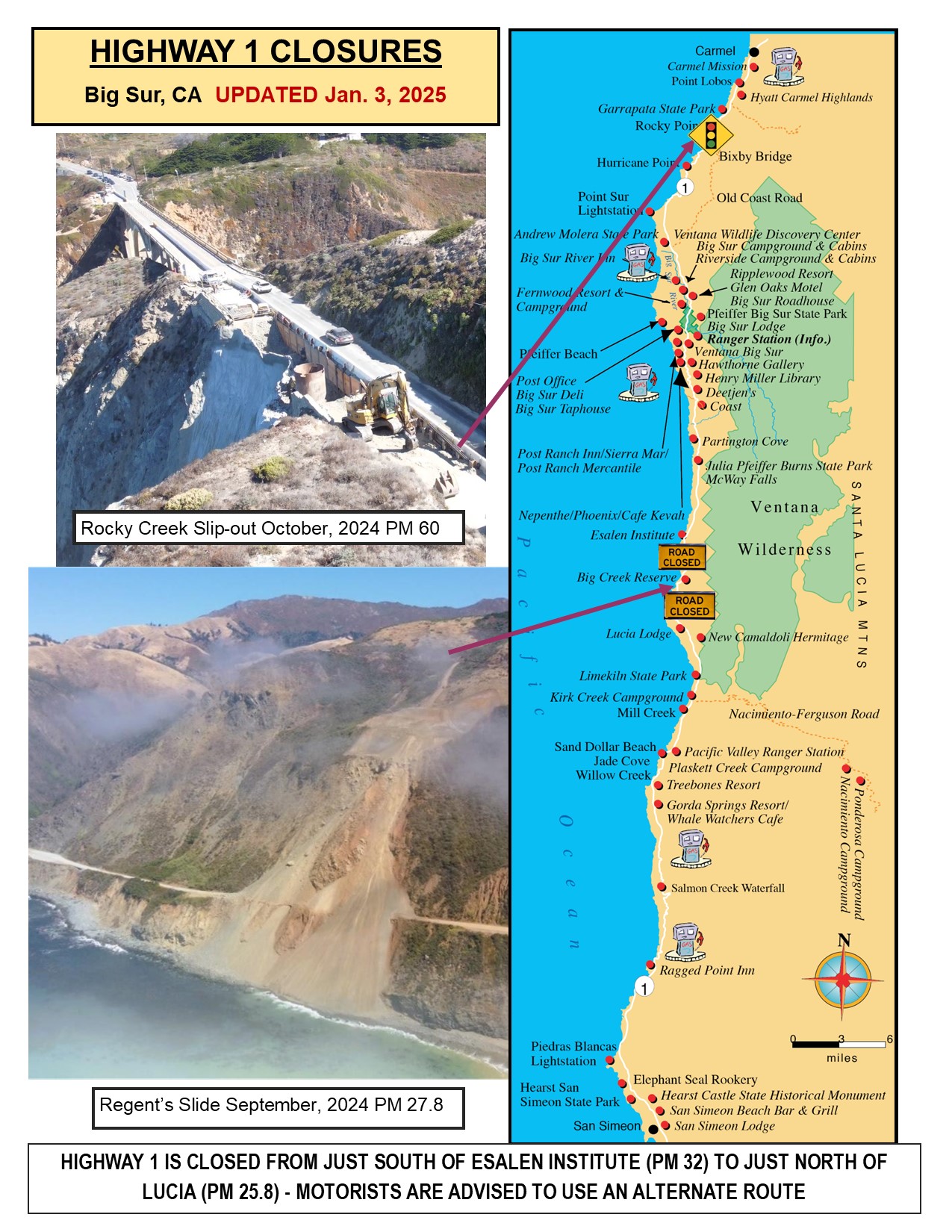 Highway Closure Map